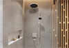 Верхний душ Hansgrohe Pulsify 24140700 S, 26 см, 1 режим струи, белый матовый, диск графит 24140700 - фото 228684