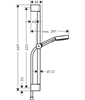 Душевой гарнитур Hansgrohe Pulsify 24161000 Select S, EcoSmart, лейка Relaxation 3 режима, хром, диск графит 24161000 - фото 228693