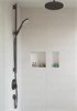 Верхний душ Hansgrohe Croma 26220340 280, 28 х 28 см, 1 режим струи, без держателя, черный хром шлифованный 26220340 - фото 228840