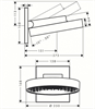Верхний душ Hansgrohe Rainfinity 26226700, 25 х 25 см, 1 режим струи, белый матовый 26226700 - фото 228852