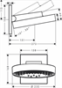 Верхний душ Hansgrohe Rainfinity 26232700, 25 x 25 см, 3 режима струи, белый матовый 26232700 - фото 228876