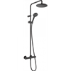 Душевая система Hansgrohe Vernis Blend 26276670, Showerpipe 200 1jet, термостатическая, черный матовый 26276670 - фото 228907