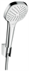 Душевой гарнитур Hansgrohe Croma Select E Vario 26413400, корпус хром, лицевая часть белая, 3 режима струи 26413400 - фото 228929