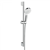 Душевой гарнитур Hansgrohe Crometta Vario 26532400, штанга 65 см, 2 режима струи, корпус хром, лицевая часть белая 26532400 - фото 228969