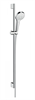 Душевой гарнитур Hansgrohe Select S Multi 90 см 26570400, корпус хром, лицевая часть белая, 3 режима струи 26570400 - фото 228979