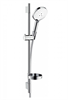 Душевой гарнитур Hansgrohe Raindance Select S 120 3jet 65 см 26630400, корпус хром, лицевая часть белая, 3 режима струи 26630400 - фото 228998