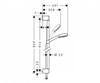 Душевой гарнитур Hansgrohe Crometta 100 Multi 26656400, корпус хром, лицевая часть белая, штанга 90 см, 3 режима струи 26656400 - фото 229011