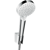 Душевой гарнитур Hansgrohe Crometta Vario 26691400, шланг 125 см, корпус хром, лицевая часть белая, 2 режима струи 26691400 - фото 229017