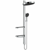 Душевой гарнитур Hansgrohe Rainfinity Showerpipe 360 26842000, 1 режим струи, корпус хром, лицевая часть черная 26842000 - фото 229046