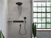 Ручной душ Hansgrohe Rainfinity 130 26864340, 3 типа струи, чёрный хром 26864340 - фото 229064