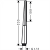 Ручной душ Hansgrohe Rainfinity 26867000 100 1jet EcoSmart, хром 26867000 - фото 229079
