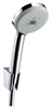 Душевой гарнитур Hansgrohe Croma 100 Multi/Porter'S 27595000, корпус хром, лицевая часть белая 27595000 - фото 229178