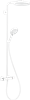 Душевая система Hansgrohe Raindance Select S Showerpipe 240 1jet PowderRain 27633700, белый матовый 27633700 - фото 229190