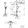 Душевая система Hansgrohe Raindance Select S Showerpipe 240 1jet PowderRain 27633990, золото 27633990 - фото 229194