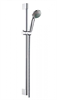 Душевой гарнитур Hansgrohe Crometta 85 Vario 27762000, штанга 90 см, корпус хром, лицевая часть серая 27762000 - фото 229222