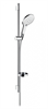 Душевой гарнитур Hansgrohe Raindance Select S 150 3iet с мыльницей 27803400, штанга 90 см, корпус хром, лицевая часть белая, 3 режима струи 27803400 - фото 229240