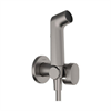 Гигиенический душ Hansgrohe Bidette 29232340 S 1jet, со смесителем, шлифованный черный хром 29232340 - фото 229343