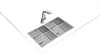 Кухонная мойка Teka Flexlinea RS15 2B 740 (115030009) 115030009 - фото 22963