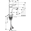 Смеситель Hansgrohe Metris 31186000, для раковины, хром 31186000 - фото 229685