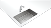 Teka FLEXLINEA RS15 71.40 M-XT 1B, мойка, нержавеющая сталь 115000054 - фото 22989