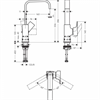 Смеситель Hansgrohe Metropol 32511700 для раковины, белый матовый 32511700 - фото 229937
