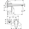 Смеситель Hansgrohe Metropol 32526340 для раковины, тёмный графит 32526340 - фото 229970