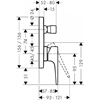 Смеситель Hansgrohe Metropol 32545670 для ванны, черный матовый 32545670 - фото 229996