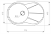 Кухонная мойка Zigmund & Shtain Kreis OV 770B индийская ваниль 4250055630776 - фото 235177