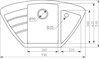 Кухонная мойка Zigmund & Shtain ECKIG 900 топленое молоко 4250055631865 - фото 235433
