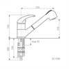 Смеситель для мойки Zigmund & Shtain ZS 1200 топленое молоко 4250055632312 - фото 235532