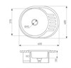 Кухонная мойка Zigmund & Shtain Kreis OV 600.8 linen 4250055638031 - фото 235998