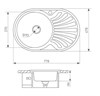 Кухонная мойка Zigmund & Shtain Kreis OV 780.8 linen 4250055638055 - фото 236004