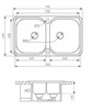 Zigmund & Shtain RECHTECK 780D.8, мойка, нержавеющая сталь лен 4250055638154 - фото 236031