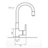 Смеситель для кухни Zigmund & Shtain ZS 2400B топленое молоко 4250055639977 - фото 236438