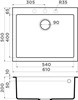 Кухонная мойка Omoikiri Bosen 61-BE ваниль 4991210 4991210 - фото 23708