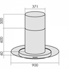 Островная вытяжка MBS zebrina 190 island glass 4680000970037 - фото 237286