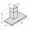 Вытяжка каминная MBS Bergia 160 Inox,  нержавеющая сталь,  кнопочное управление 4680000970303 - фото 237290