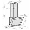 Каминная вытяжка MBS Galtonia 150 Glass Black 4680000974752 - фото 237517