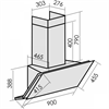 Каминная вытяжка MBS Abelia 190 glass black 4680000975421 - фото 237642