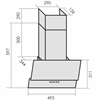 Каминная вытяжка MBS Meryta 150 Glass Black 4680000975599 - фото 237665