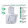 MBS CRASSULA 160 GLASS WHITE вытяжка наклонная 4680000976633 - фото 237878