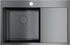 Кухонная мойка Omoikiri Akisame 78-GM-L вороненая сталь 4973099 4973099