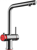 Смеситель для кухни Omoikiri Hotaru-R вороненая сталь/красный 4994026 4994026