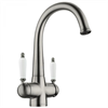 Смеситель для кухни Omoikiri Okinawa-2-SI античное серебро 4994255 4994255