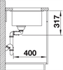 Blanco Subline 430/270-U, мойка, гранит, серый беж 523158 - фото 240475