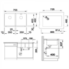 Blanco Subline 350/350-U, мойка, гранит, белый 523578 - фото 240544