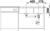 Blanco Subline 480/320-U, мойка, гранит, серый беж 523591 - фото 240560