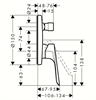 Смеситель Hansgrohe Logis E 71404000 для ванны и душа, хром 71404000 - фото 242189