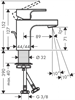 Смеситель Hansgrohe Vernis Shape 71560000 для раковины, с донным клапаном, хром 71560000 - фото 242237