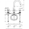 Смеситель Hansgrohe Vernis Shape 71563670 для раковины, с донным клапаном, матовый черный 71563670 - фото 242249